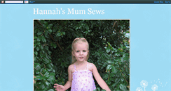 Desktop Screenshot of hannahsmumsews.blogspot.com