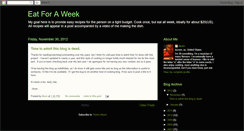 Desktop Screenshot of eat-for-a-week.blogspot.com