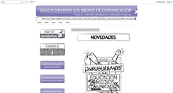 Desktop Screenshot of educacionparalosmediosdecomunicacion.blogspot.com