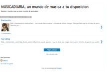 Tablet Screenshot of musicayanimales.blogspot.com