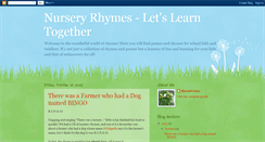 Desktop Screenshot of learningrhymes.blogspot.com