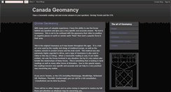 Desktop Screenshot of canadageomancy.blogspot.com