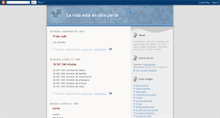 Desktop Screenshot of lavidaestaenotraparte.blogspot.com