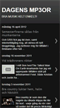 Mobile Screenshot of dagensmp3or.blogspot.com