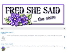 Tablet Screenshot of fred-she-said-store.blogspot.com