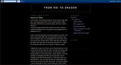 Desktop Screenshot of koitodragon.blogspot.com