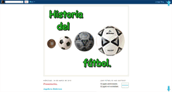 Desktop Screenshot of hiistoriadelfutbol.blogspot.com