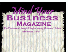 Tablet Screenshot of mindyourbusinessmag.blogspot.com