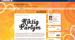 Desktop Screenshot of fragrantfanatic.blogspot.com