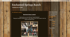 Desktop Screenshot of enchantedsprings.blogspot.com