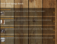Tablet Screenshot of enchantedsprings.blogspot.com