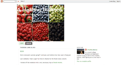 Desktop Screenshot of kristenshealthybalance.blogspot.com