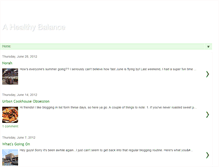 Tablet Screenshot of kristenshealthybalance.blogspot.com