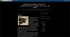 Desktop Screenshot of caymanhumanesociety.blogspot.com