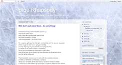 Desktop Screenshot of blu3rhapsody.blogspot.com