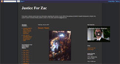 Desktop Screenshot of justiceforzac.blogspot.com