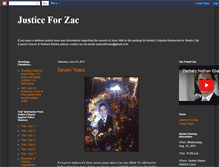 Tablet Screenshot of justiceforzac.blogspot.com