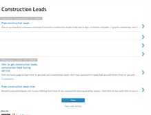 Tablet Screenshot of construction-leads.blogspot.com