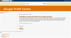 Desktop Screenshot of googleprofitcentre.blogspot.com