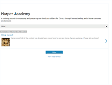 Tablet Screenshot of harperacademy.blogspot.com