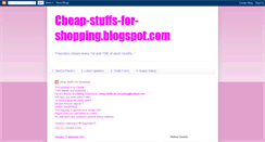 Desktop Screenshot of cheap-stuffs-for-shopping.blogspot.com