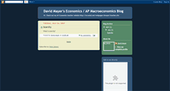Desktop Screenshot of mayereconomics.blogspot.com