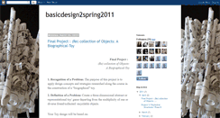 Desktop Screenshot of basicdesign2spring2011.blogspot.com