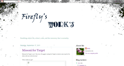 Desktop Screenshot of fireflyworks.blogspot.com