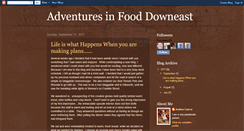 Desktop Screenshot of adventuresinfooddowneast.blogspot.com