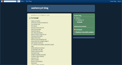 Desktop Screenshot of aashencyd.blogspot.com