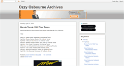 Desktop Screenshot of ozzyosbournearchives.blogspot.com