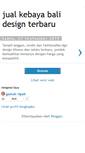 Mobile Screenshot of kebayabalidesign.blogspot.com