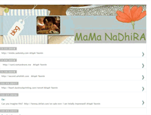 Tablet Screenshot of mamanadhira.blogspot.com