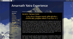 Desktop Screenshot of myamarnathyatra.blogspot.com