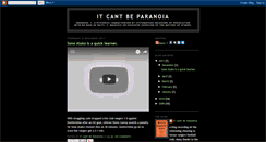 Desktop Screenshot of itcantbeparanoia.blogspot.com