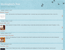 Tablet Screenshot of mockingbird-nest.blogspot.com
