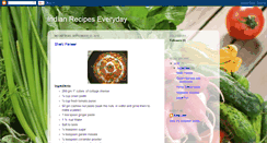 Desktop Screenshot of indianrecipeseveryday.blogspot.com