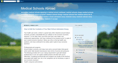 Desktop Screenshot of medicalschoolsabroad.blogspot.com