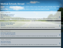 Tablet Screenshot of medicalschoolsabroad.blogspot.com