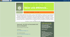 Desktop Screenshot of hacerunadiferencia.blogspot.com