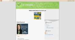 Desktop Screenshot of mycyberabad.blogspot.com