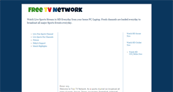 Desktop Screenshot of free-tv-network.blogspot.com