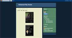Desktop Screenshot of immanuelrajkumar.blogspot.com