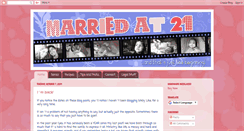 Desktop Screenshot of married-at-21.blogspot.com