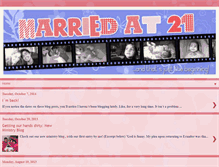 Tablet Screenshot of married-at-21.blogspot.com