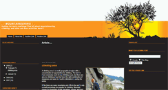 Desktop Screenshot of mountainering.blogspot.com
