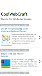 Mobile Screenshot of coolwebcraft.blogspot.com