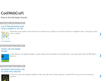 Tablet Screenshot of coolwebcraft.blogspot.com