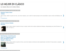Tablet Screenshot of lomejorenclasico.blogspot.com