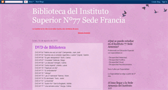 Desktop Screenshot of biblioinstituto77sedefrancia.blogspot.com